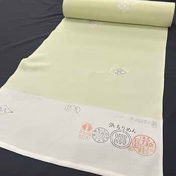 小紋 全体柄 浜ちりめん 正絹 反物 小紋 墨流し 浜ちりめん 正絹 反物